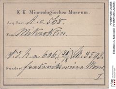 Etiketten zu Mikroklin (NHMW-MIN-Ae568)